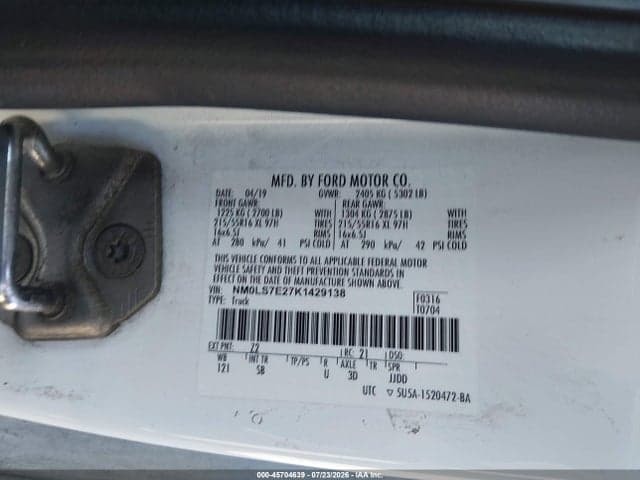 2019 FORD TRANSIT CONNECT XL 9