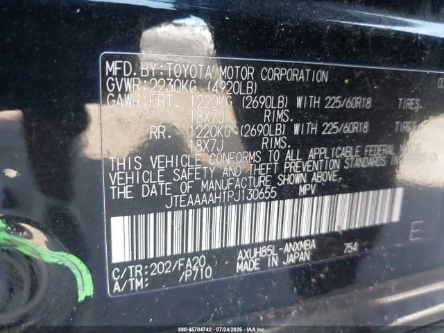 2023 TOYOTA VENZA LE 9