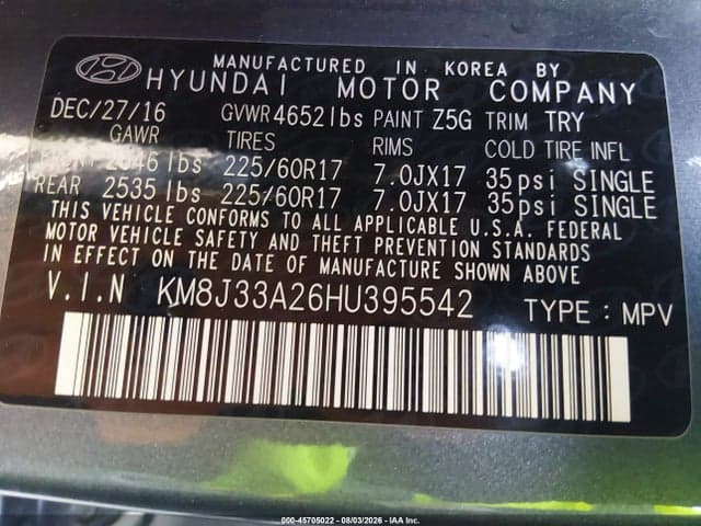 2017 HYUNDAI TUCSON ECO 9