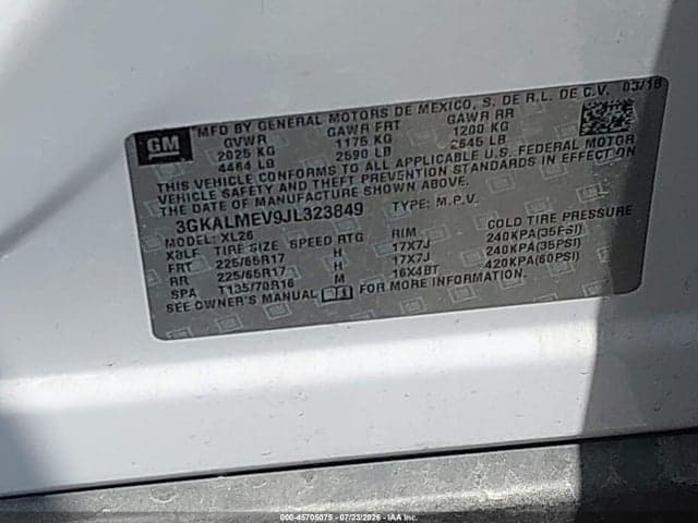 2018 GMC TERRAIN SLE 9