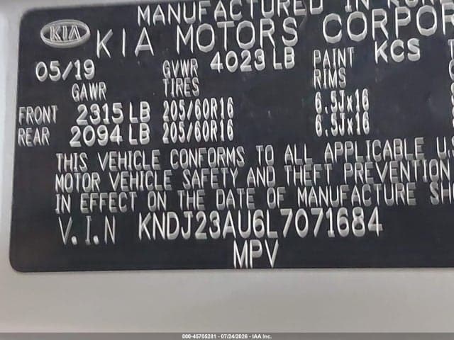 2020 KIA SOUL LX 9