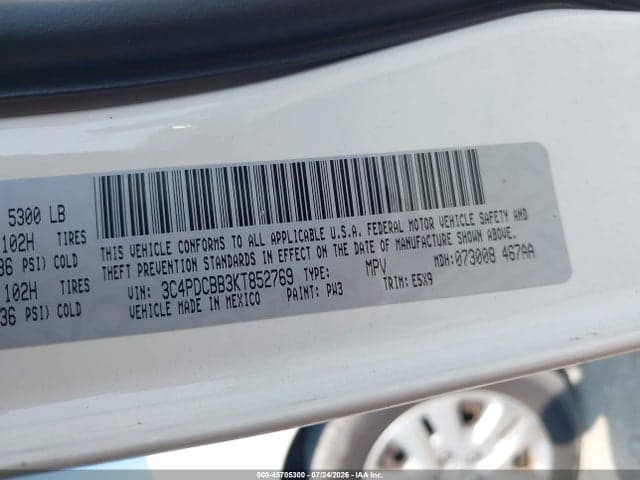 2019 DODGE JOURNEY SE 9
