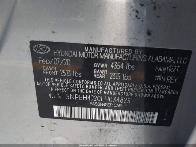 2020 HYUNDAI SONATA LIMITED 9