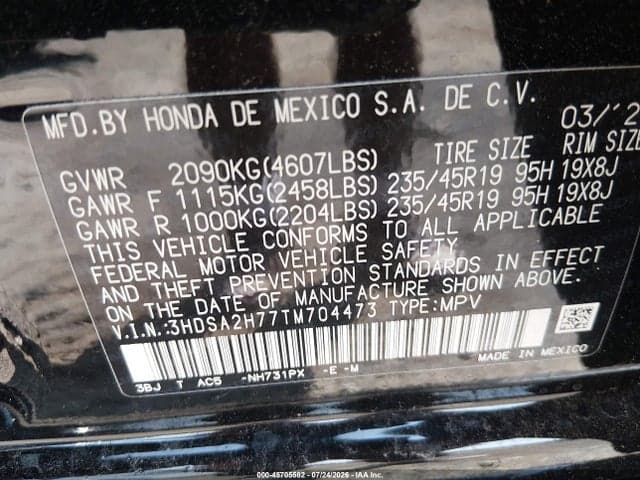 2026 ACURA ADX A-SPEC WITH ADVANCE 9