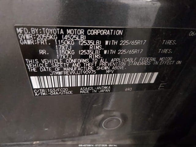 2018 TOYOTA RAV4 XLE 9