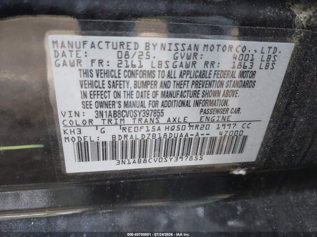 2025 NISSAN SENTRA SV 9