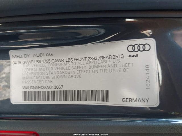2019 AUDI A4 45 PREMIUM 9