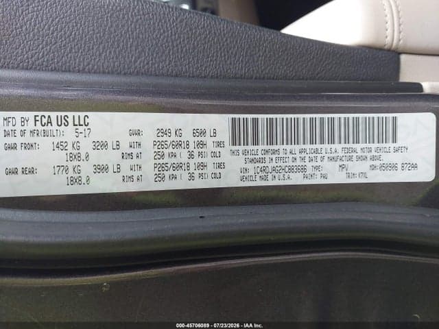 2017 DODGE DURANGO SXT AWD 9