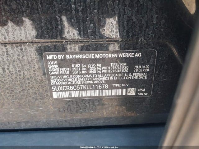 2019 BMW X5 XDRIVE40I 9