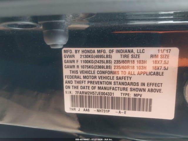 2018 HONDA CR-V EX 9
