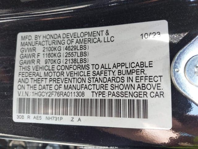 2024 HONDA ACCORD HYBRID SPORT-L 9