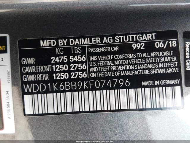 2019 MERCEDES-BENZ AMG E 53 4MATIC 9