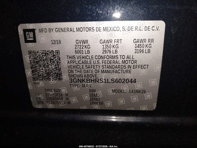 2020 CHEVROLET BLAZER AWD 2LT 9