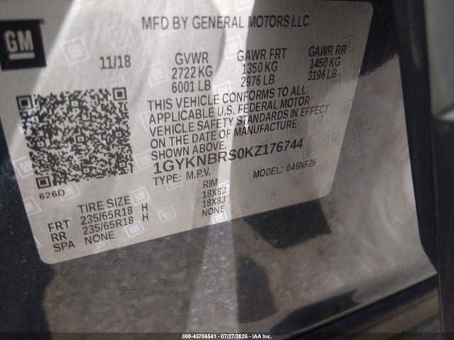 2019 CADILLAC XT5 STANDARD 9