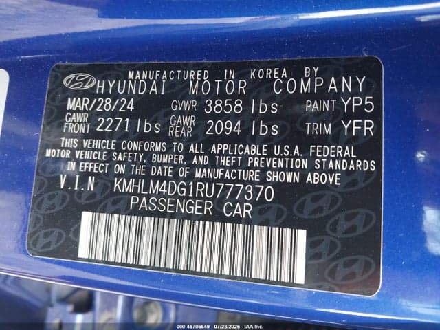 2024 HYUNDAI ELANTRA SEL 9