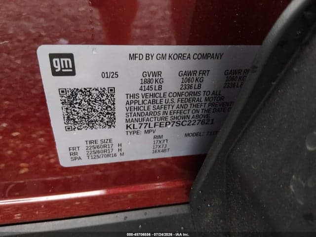 2025 CHEVROLET TRAX FWD LS 9