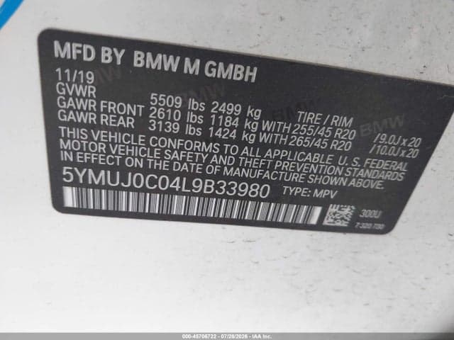 2020 BMW X4 M 9