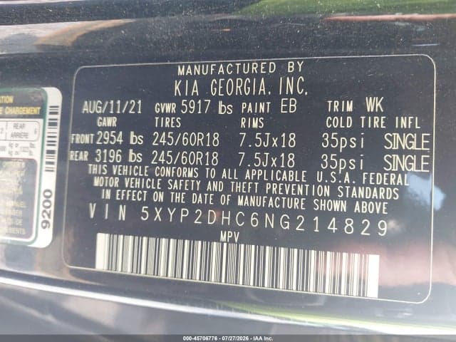 2022 KIA TELLURIDE LX 9
