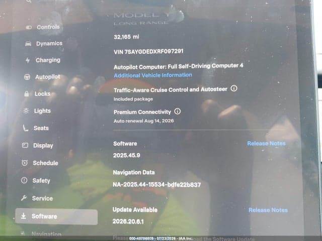 2024 TESLA MODEL Y LONG RANGE SINGLE MOTOR REAR-WHEEL DRIVE/RWD 7