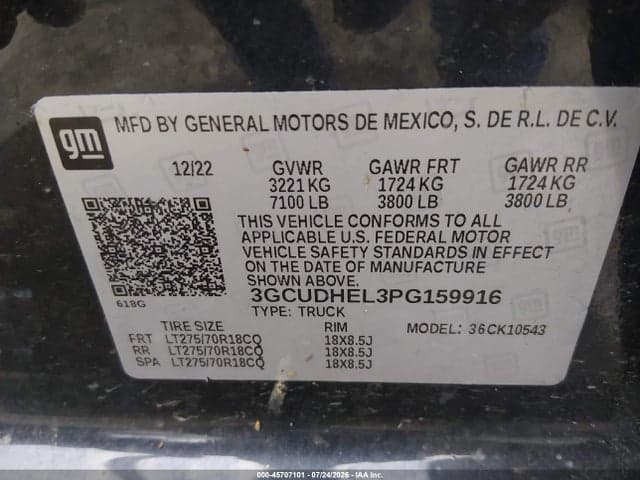 2023 CHEVROLET SILVERADO 1500 4WD SHORT BED ZR2 9