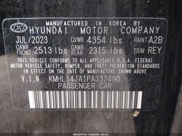 2023 HYUNDAI SONATA SEL 9