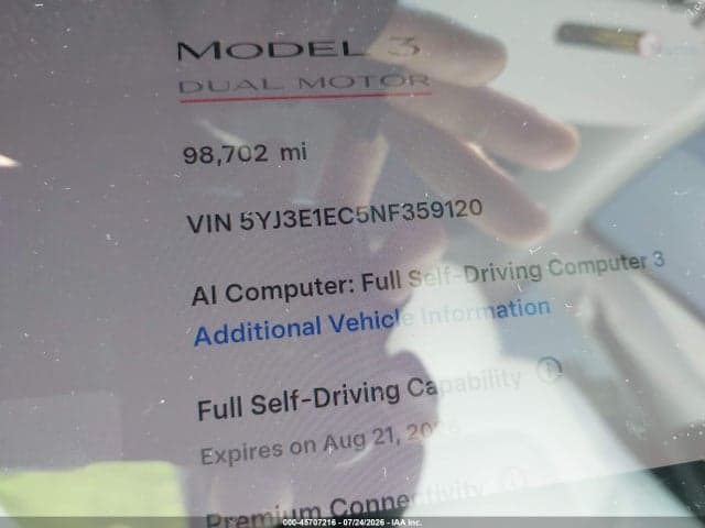 2022 TESLA MODEL 3 PERFORMANCE DUAL MOTOR ALL-WHEEL DRIVE 7