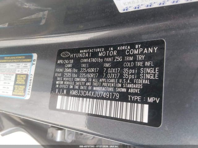 2018 HYUNDAI TUCSON SEL 9