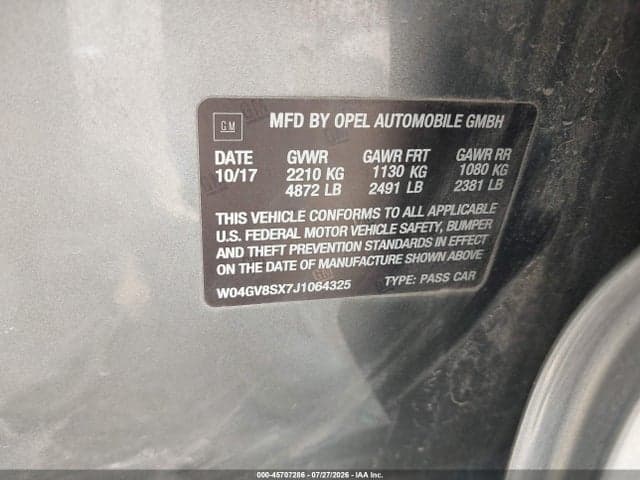 2018 BUICK REGAL TOURX ESSENCE 9