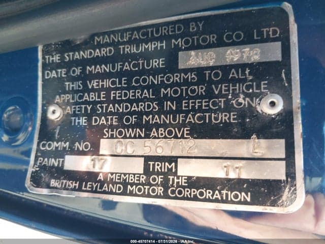 1971 TRIUMPH TR6 9