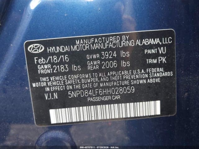 2017 HYUNDAI ELANTRA SE 9