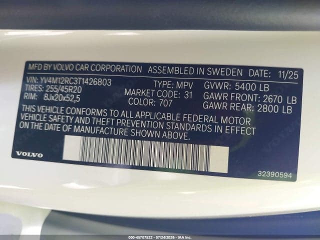 2026 VOLVO XC60 B5 PLUS 9