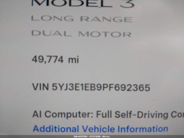 2023 TESLA MODEL 3 LONG RANGE DUAL MOTOR ALL-WHEEL DRIVE 16