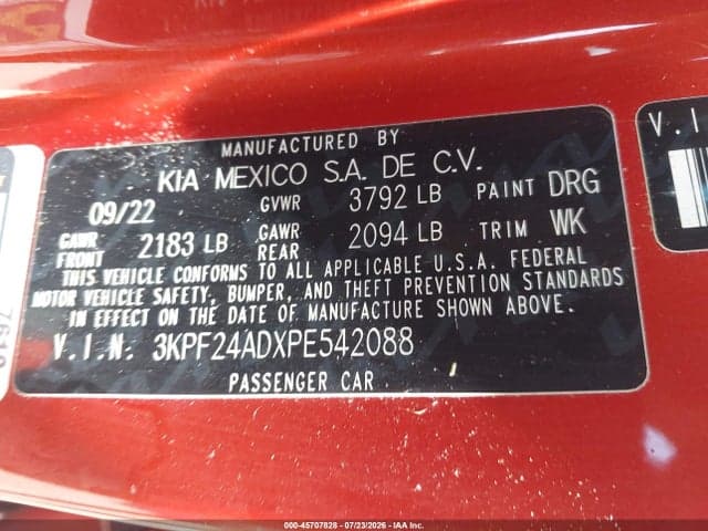 2023 KIA FORTE LXS 9