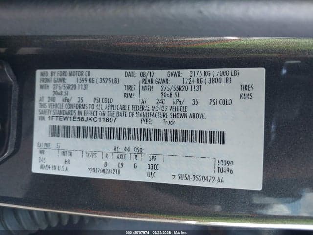 2018 FORD F-150 LARIAT 9
