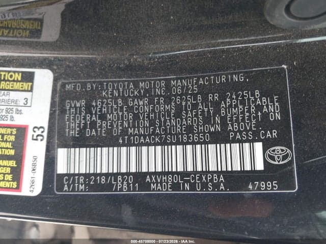 2025 TOYOTA CAMRY XSE 9