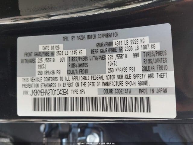 2026 MAZDA CX-5 2.5 S PREMIUM PLUS 9