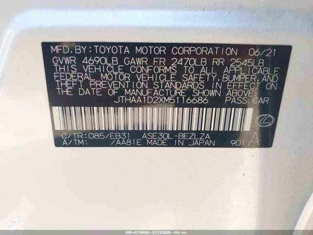 2021 LEXUS IS 300 9