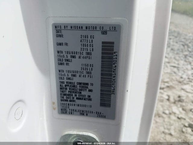 2021 NISSAN NV200 CARGO SV XTRONIC CVT 9