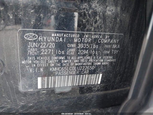 2020 HYUNDAI IONIQ HYBRID BLUE 9