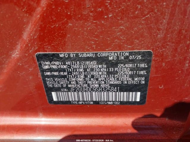 2025 SUBARU CROSSTREK PREMIUM 9