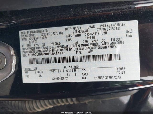 2023 FORD ESCAPE ACTIVE 9