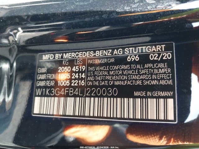 2020 MERCEDES-BENZ A 220 4MATIC 9