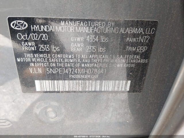 2021 HYUNDAI SONATA SEL PLUS 9