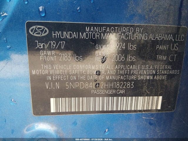 2017 HYUNDAI ELANTRA VALUE EDITION 9