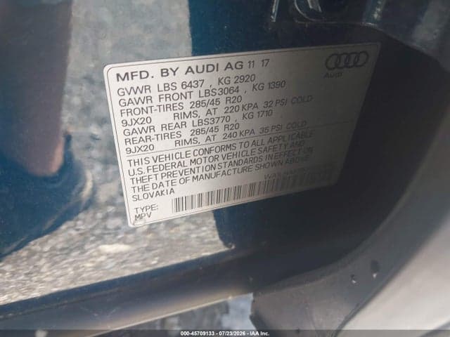 2018 AUDI Q7 2.0T PREMIUM 9