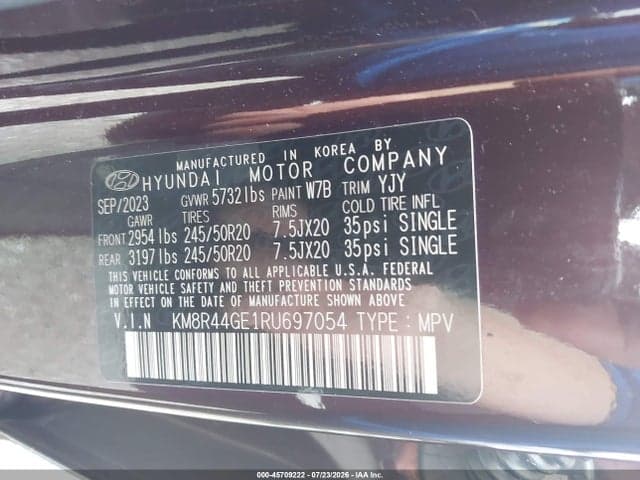 2024 HYUNDAI PALISADE SEL 9