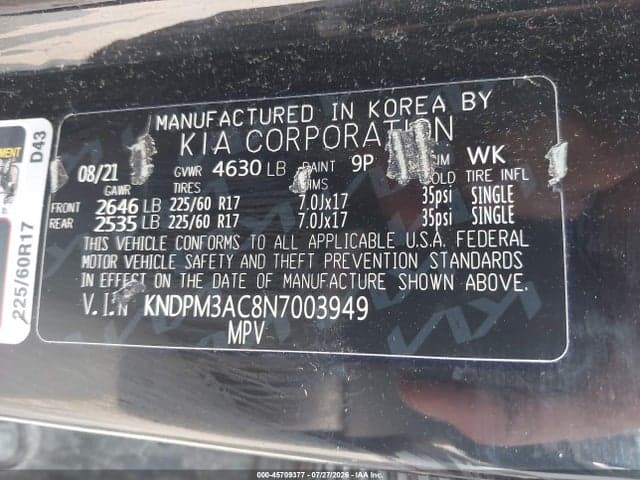 2022 KIA SPORTAGE LX 9