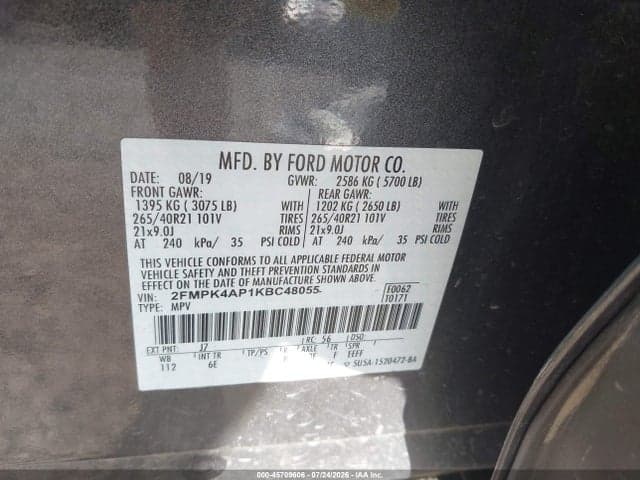 2019 FORD EDGE ST 9