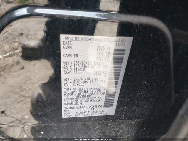 2023 NISSAN PATHFINDER S 4WD 9