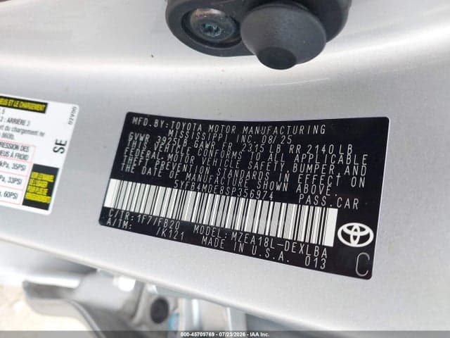 2025 TOYOTA COROLLA LE 9